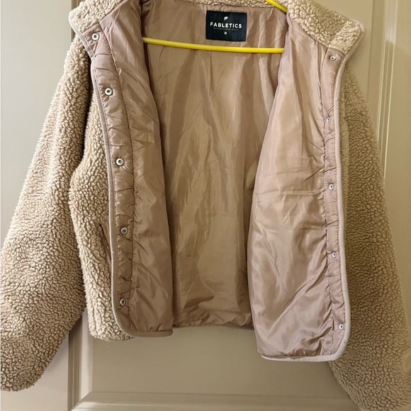 Fabletics Tan Teddy Jacket - Picture 7 of 8